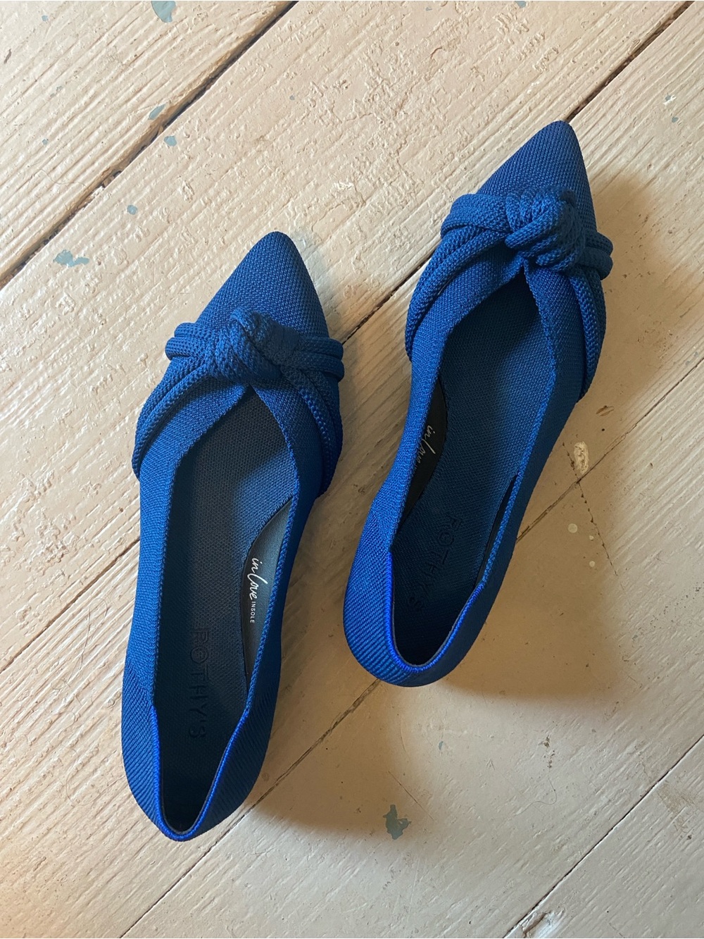 Rothy’s Blue Knot Pointed Toe Flats - Women